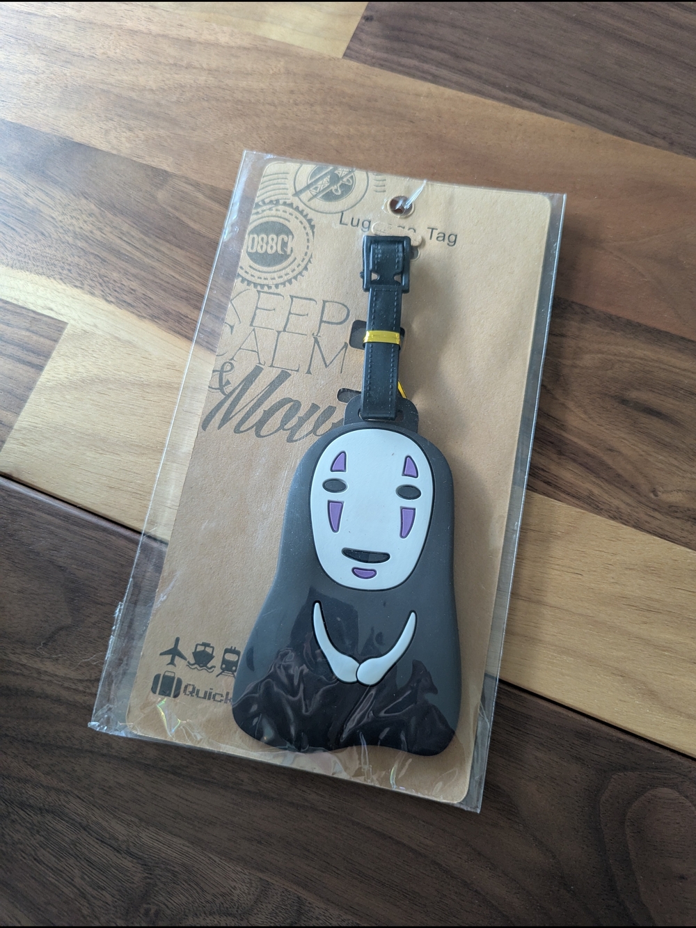 NWT Studio Ghibli Spiroted Away No-Face (Kaonashi) Silicone Luggage Tag